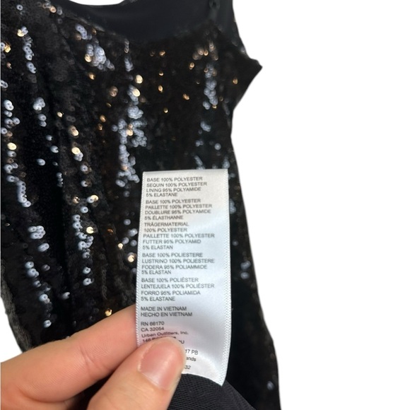 Urban Outfitters | NWT | Black Sequin Mini Dress | Size Small - Picture 5 of 6
